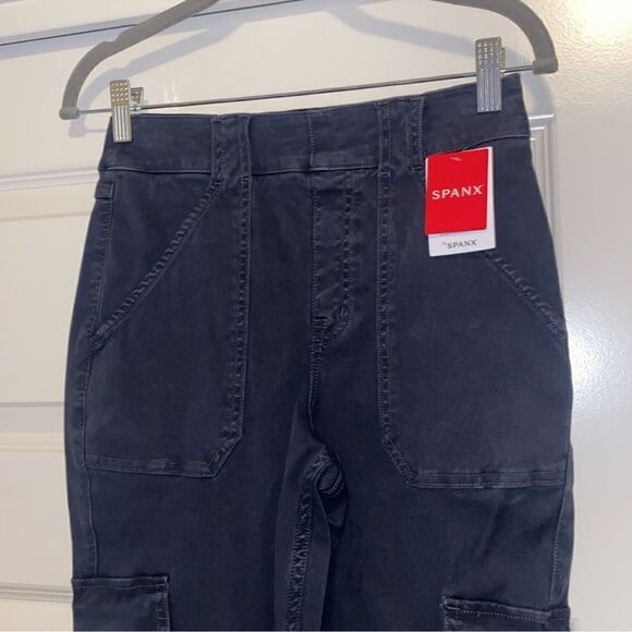 Spanx stretch twill ankle cargo pant and washed black C17 - Picture 5 of 10